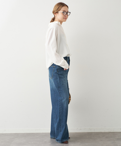 ドゥーズィエムクラス BLANC 完売シルクシャツ シルク ウォッシュ シャツ（シャツ/ブラウス）｜Deuxieme Classe