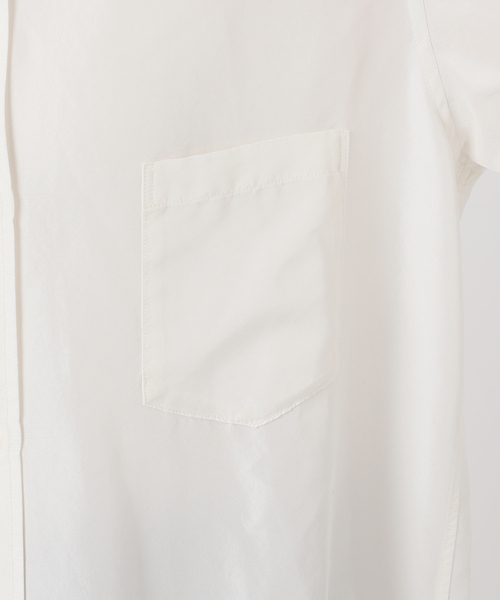 【美品】Deuxieme classe シルク ウォッシュ シャツ 白 今季 シルク ウォッシュ シャツ（シャツ/ブラウス）｜Deuxieme Classe