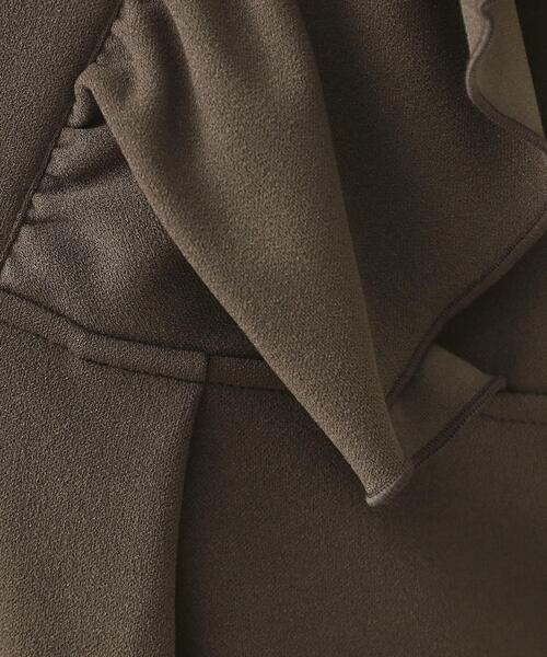 THE SHOP TK （ザ ショップ ティーケー ）の「【シーズンレス】フリルオールインワン（サロペット/オーバーオール・レディース・ダークブラウン/ブラック・13/12）」の10枚目の写真