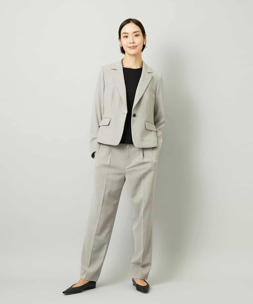MICHEL KLEIN（ミッシェル・クラン）の「[セットアップ対応]テーラードジャケット（テーラードジャケット・レディース・ブラック/グレー・38）」の5枚目の写真