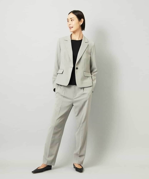 MICHEL KLEIN（ミッシェル・クラン）の「[セットアップ対応]テーラードジャケット（テーラードジャケット・レディース・ブラック/グレー・38）」の6枚目の写真