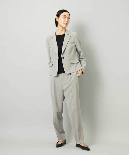 MICHEL KLEIN（ミッシェル・クラン）の「[セットアップ対応]テーラードジャケット（テーラードジャケット・レディース・ブラック/グレー・38）」の7枚目の写真