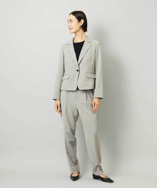 MICHEL KLEIN（ミッシェル・クラン）の「[セットアップ対応]テーラードジャケット（テーラードジャケット・レディース・ブラック/グレー・38）」の10枚目の写真