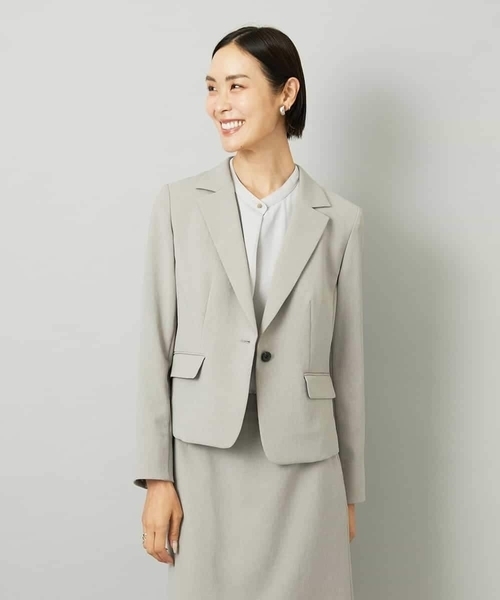 MICHEL KLEIN（ミッシェル・クラン）の「[セットアップ対応]テーラードジャケット（テーラードジャケット・レディース・ブラック/グレー・38）」の13枚目の写真