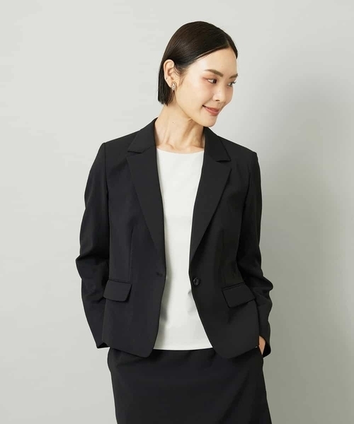MICHEL KLEIN（ミッシェル・クラン）の「[セットアップ対応]テーラードジャケット（テーラードジャケット・レディース・ブラック/グレー・38）」の17枚目の写真