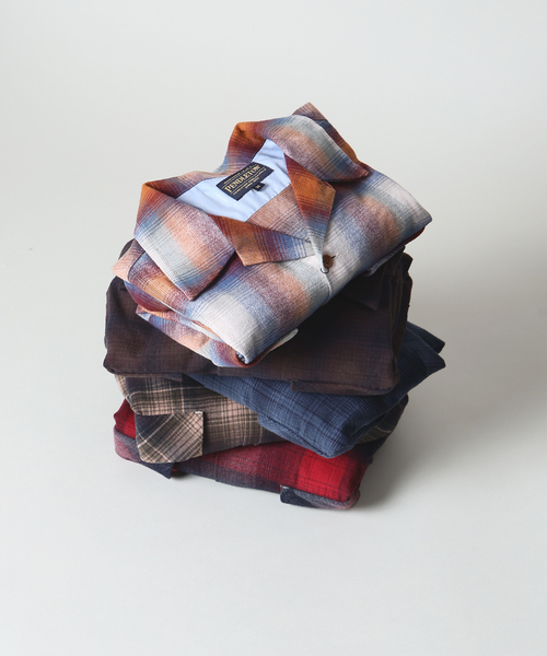 PENDLETON / ペンドルトン コットンシャギー オープンカラーシャツ PENDLETON / ペンドルトン 別注 コットン シャギー オープンカラー
