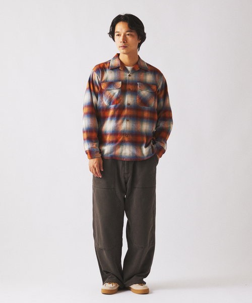 PENDLETON（ペンドルトン）の「PENDLETON / ペンドルトン 別注 コットン シャギー オープンカラーシャツ（シャツ/ブラウス・メンズ・カーキ/ブラウン/レッド/ブルー系その他/オレンジ・MEDIUM/LARGE）」の18枚目の写真