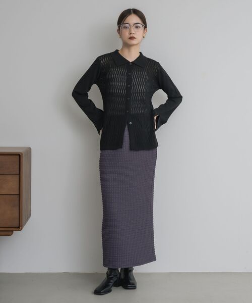 kivi（キヴィ）の「フェイスシャーリングSK（スカート・レディース・ライトピンク/ダークブルー/ライトグレー・FREE）」の12枚目の写真