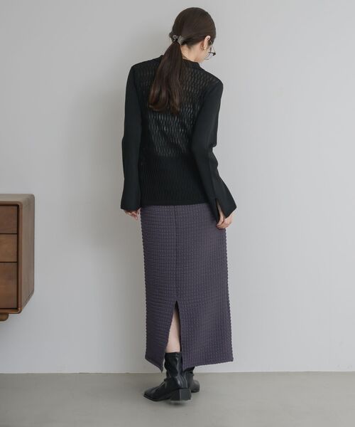 kivi（キヴィ）の「フェイスシャーリングSK（スカート・レディース・ライトピンク/ダークブルー/ライトグレー・FREE）」の14枚目の写真