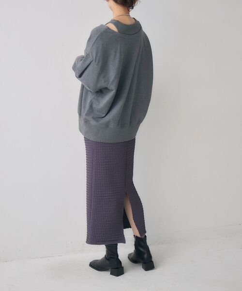 kivi（キヴィ）の「フェイスシャーリングSK（スカート・レディース・ライトピンク/ダークブルー/ライトグレー・FREE）」の7枚目の写真