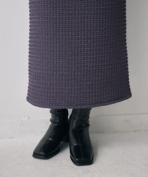 kivi（キヴィ）の「フェイスシャーリングSK（スカート・レディース・ライトピンク/ダークブルー/ライトグレー・FREE）」の10枚目の写真