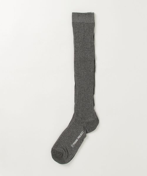 PRANK PROJECT（プランクプロジェクト）の「シアーリブロングソックス / Sheer Rib Long Socks（ソックス/靴下・レディース・ホワイト/グレー/ブラック/チャコールグレー・FREE）」の3枚目の写真