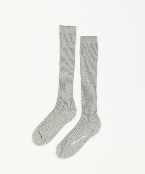 PRANK PROJECT（プランクプロジェクト）の「シアーリブロングソックス / Sheer Rib Long Socks（ソックス/靴下・レディース・ホワイト/グレー/ブラック/チャコールグレー・FREE）」の4枚目の写真