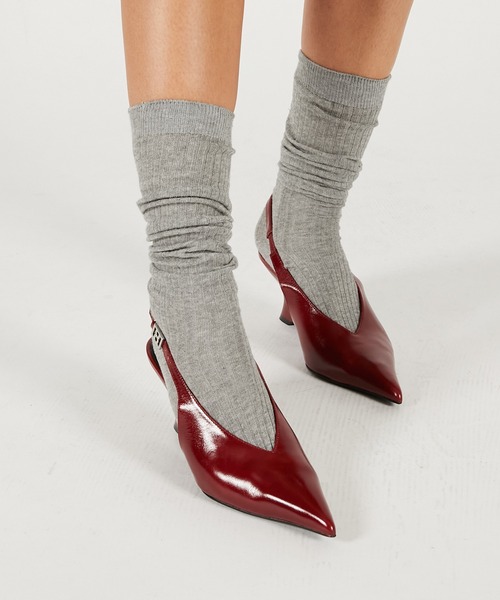 PRANK PROJECT（プランクプロジェクト）の「シアーリブロングソックス / Sheer Rib Long Socks（ソックス/靴下・レディース・ホワイト/グレー/ブラック/チャコールグレー・FREE）」の8枚目の写真