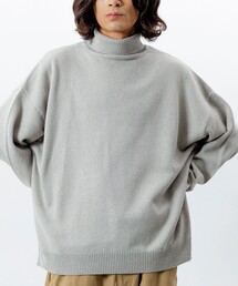 メンズのニット/セーター（グレー/灰色系・タートルネック/ハイネック