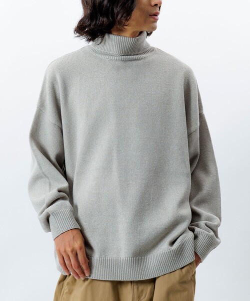 FREAK'S STORE（フリークスストア）の「限定展開 Relax Fit リラックスフィット イージーケア ウォッシャブル タートルネックニット（ニット/セーター・メンズ・ネイビー/ブラック/チャコールグレー/グレー・MEDIUM/LARGE/SMALL）」の21枚目の写真