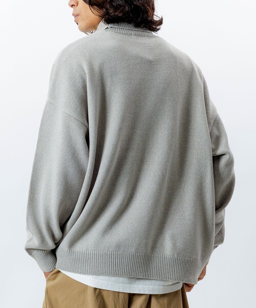 FREAK'S STORE（フリークスストア）の「限定展開 Relax Fit リラックスフィット イージーケア ウォッシャブル タートルネックニット（ニット/セーター・メンズ・ネイビー/ブラック/チャコールグレー/グレー・MEDIUM/LARGE/SMALL）」の17枚目の写真