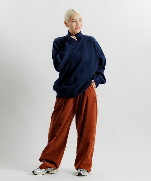 FREAK'S STORE（フリークスストア）の「限定展開 Relax Fit リラックスフィット イージーケア ウォッシャブル タートルネックニット（ニット/セーター・メンズ・ネイビー/ブラック/チャコールグレー/グレー・MEDIUM/LARGE/SMALL）」の8枚目の写真