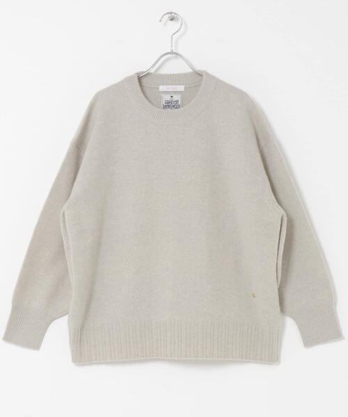 URBAN RESEARCH ROSSO WOMEN（アーバンリサーチ　ロッソ）の「F by ROSSO　ハミルトンクルーネックニット（ニット/セーター・レディース・グレー/ブルー/ベージュ系その他/レッド系その他・FREE）」の12枚目の写真