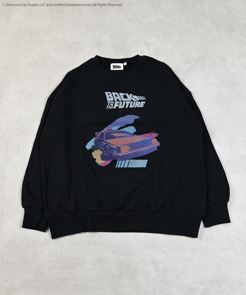 MARKEY'S(マーキーズ)の「【BACK TO THE FUTURE】別注プリントトレーナー/おとな(スウェット・レディース・ブラック/チャコール・160cm/180cm)」の4枚目の写真