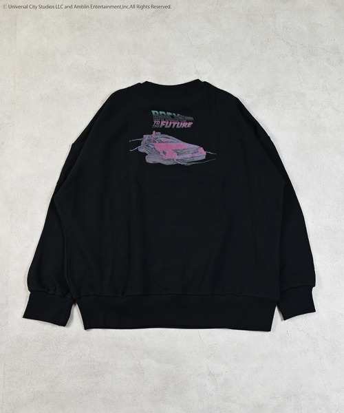 MARKEY'S(マーキーズ)の「【BACK TO THE FUTURE】別注プリントトレーナー/おとな(スウェット・レディース・ブラック/チャコール・160cm/180cm)」の5枚目の写真