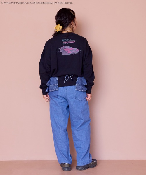 MARKEY'S(マーキーズ)の「【BACK TO THE FUTURE】別注プリントトレーナー/おとな(スウェット・レディース・ブラック/チャコール・160cm/180cm)」の8枚目の写真