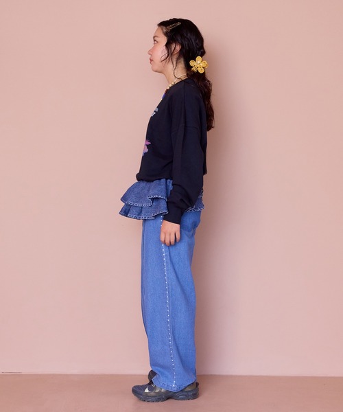 MARKEY'S(マーキーズ)の「【BACK TO THE FUTURE】別注プリントトレーナー/おとな(スウェット・レディース・ブラック/チャコール・160cm/180cm)」の7枚目の写真