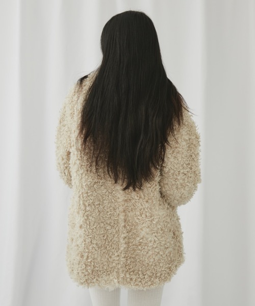 プードルファーダブルミドルコート（その他アウター）｜FUULLY STUDIO