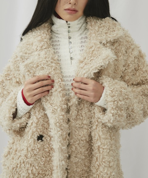 セール】プードルファーダブルミドルコート（その他アウター）｜FUULLY