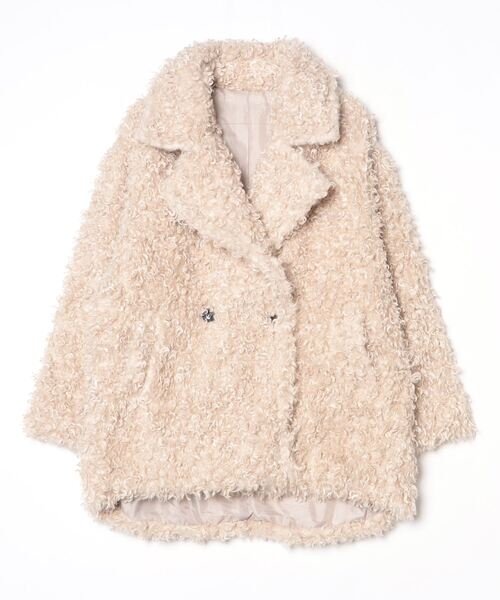 プードルファーダブルミドルコート（その他アウター）｜FUULLY STUDIO