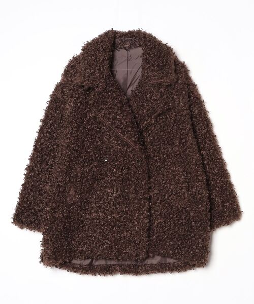 プードルファーダブルミドルコート（その他アウター）｜FUULLY STUDIO