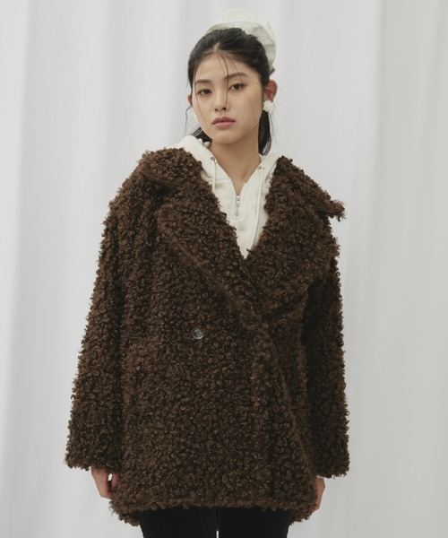 セール】プードルファーダブルミドルコート（その他アウター）｜FUULLY