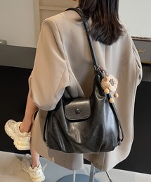 blackdia ocean | blackdia ocean 3WAY PU ショルダー/リュック/斜め掛け チャーム付き(ショルダーバッグ)
