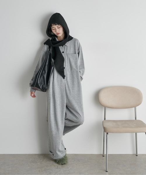 THE YOn（ザヨン）の「ストールリブニットフーディー（ニットキャップ/ビーニー・レディース・グレー/ブラック/アイボリー・FREE）」の15枚目の写真