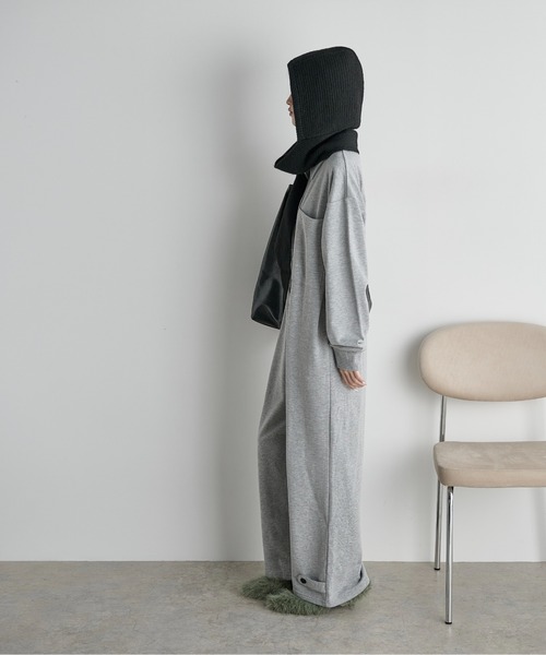 THE YOn（ザヨン）の「ストールリブニットフーディー（ニットキャップ/ビーニー・レディース・グレー/ブラック/アイボリー・FREE）」の16枚目の写真