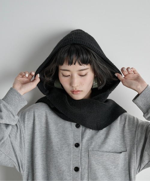 ストールリブニットフーディー（ニットキャップ/ビーニー）｜THE YOn