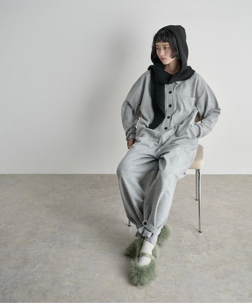 THE YOn（ザヨン）の「ストールリブニットフーディー（ニットキャップ/ビーニー・レディース・グレー/ブラック/アイボリー・FREE）」の19枚目の写真