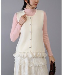 ベスト（ホワイト/白色系・フリル）ファッション通販 - ZOZOTOWN