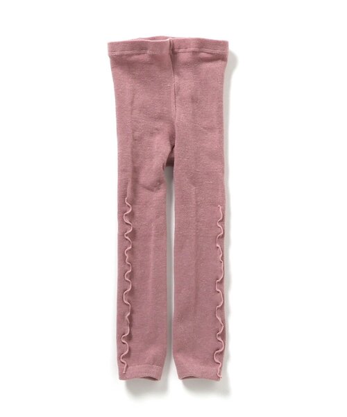 BREEZE（ブリーズ）の「【ジュニア対応】サイドメローレギンス（レギンス/スパッツ・キッズ・ブラック/カーキ/オフホワイト/ピンク・100/80/120/140）」の4枚目の写真