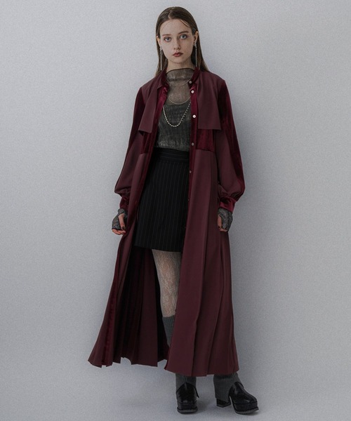 セール】マルチマテリアルプリーツワンピース(HARE)（ワンピース