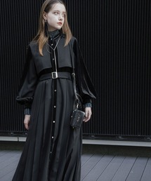 HARE | マルチマテリアルプリーツワンピース(HARE)(ワンピース)