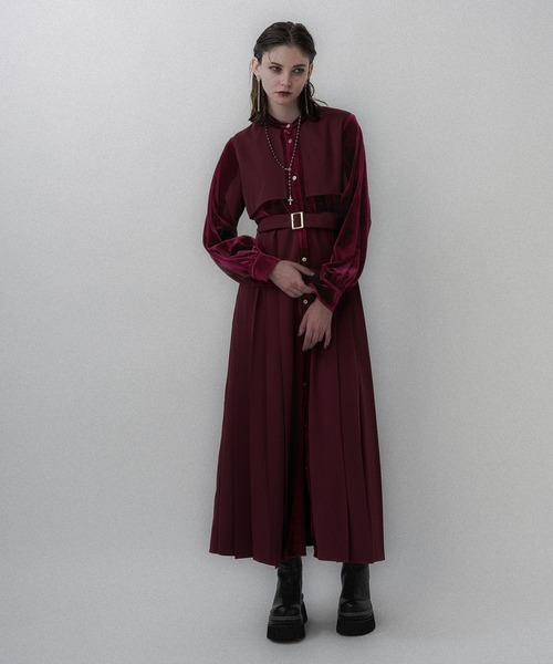 HARE（ハレ）の「マルチマテリアルプリーツワンピース(HARE