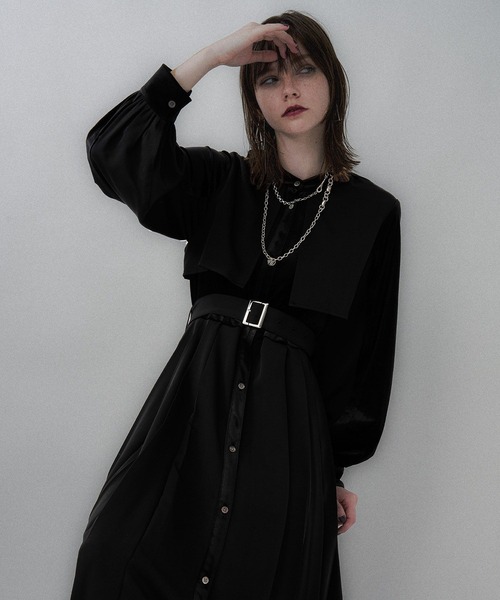 HARE（ハレ）の「マルチマテリアルプリーツワンピース(HARE