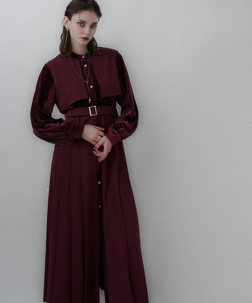 HARE（ハレ）の「マルチマテリアルプリーツワンピース(HARE