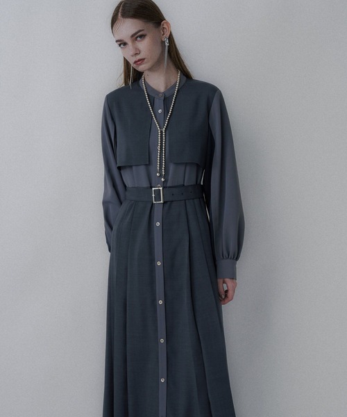 マルチマテリアルプリーツワンピース(HARE)（ワンピース）｜HARE（ハレ