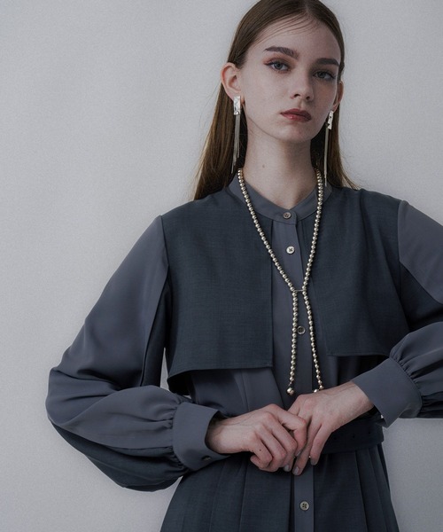 HARE（ハレ）の「マルチマテリアルプリーツワンピース(HARE