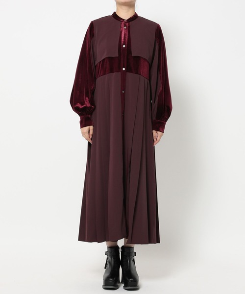 HARE（ハレ）の「マルチマテリアルプリーツワンピース(HARE