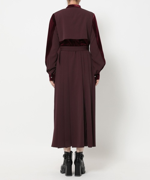 セール】マルチマテリアルプリーツワンピース(HARE)（ワンピース