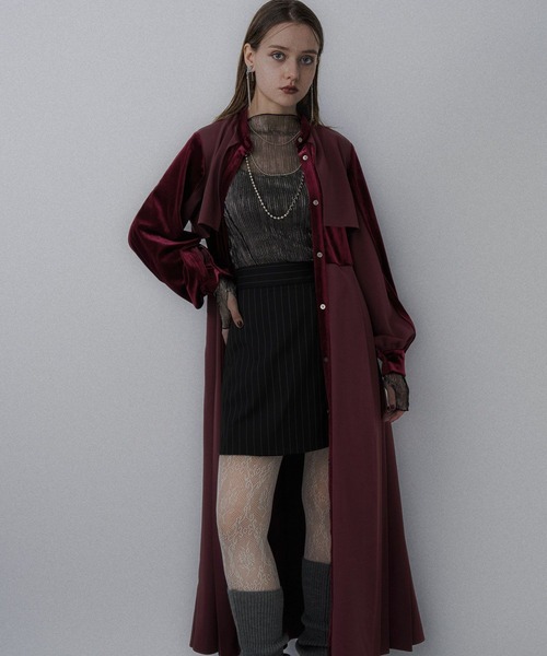 セール】マルチマテリアルプリーツワンピース(HARE)（ワンピース