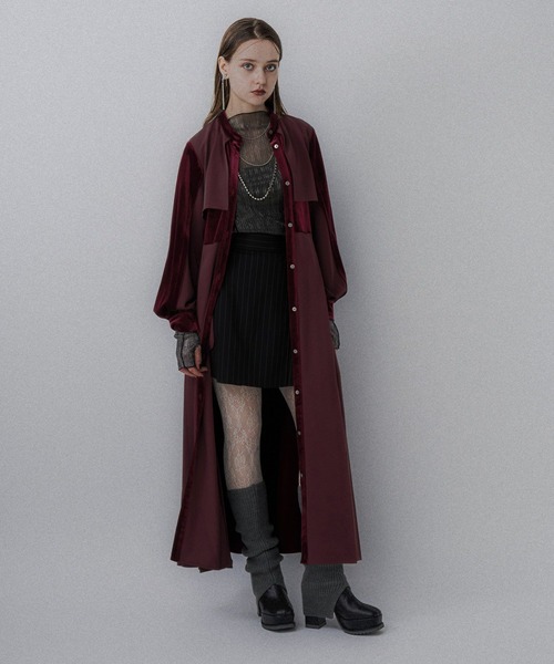 HARE マルチマテリアルプリーツワンピース新品未使用 セール】マルチマテリアルプリーツワンピース(HARE)（ワンピース